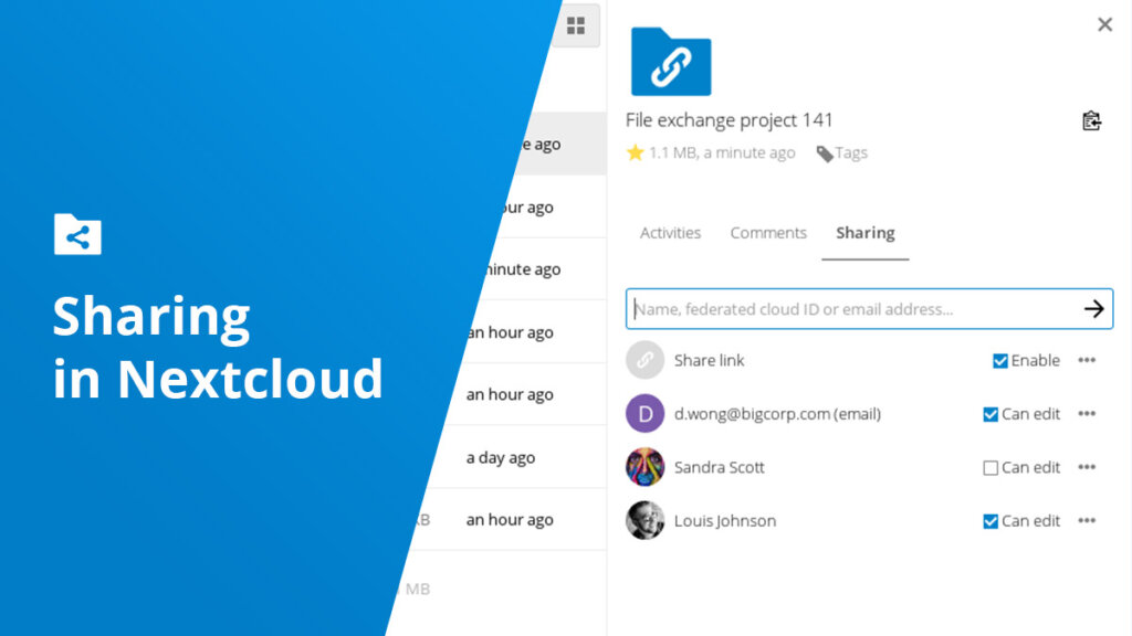 Sharing in Nextcloud