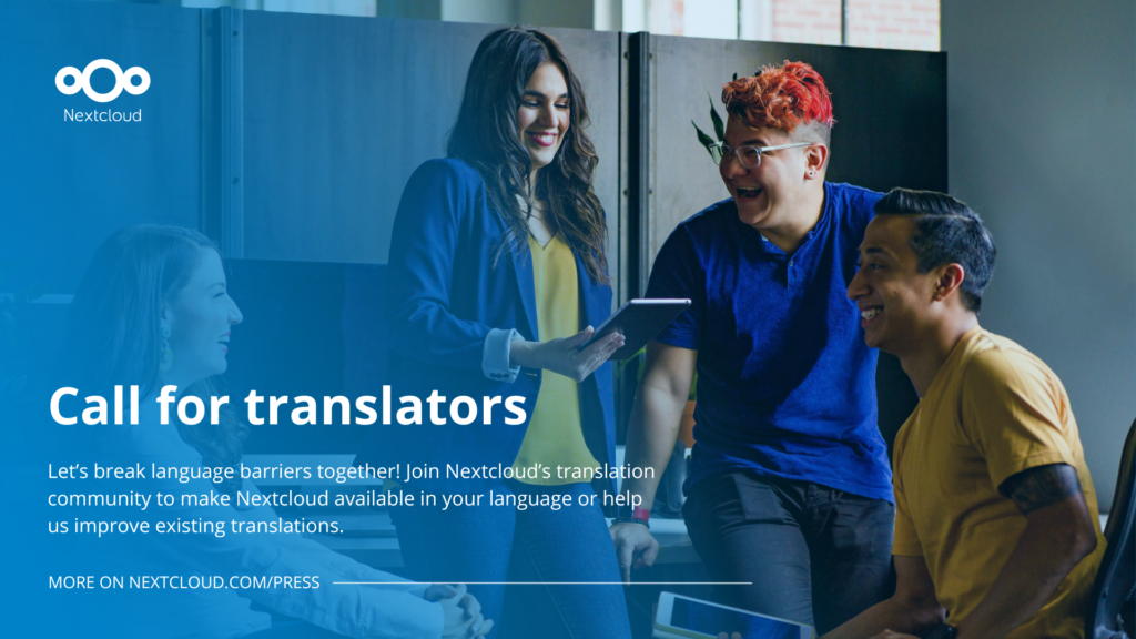Nextcloud - call for translators